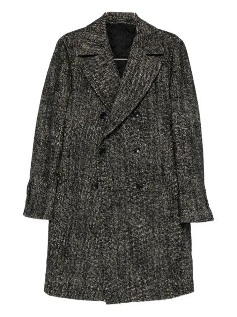herringbone coat by TAGLIATORE