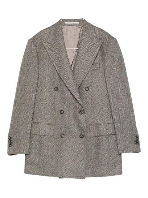 herringbone double-breasted jacket by TAGLIATORE