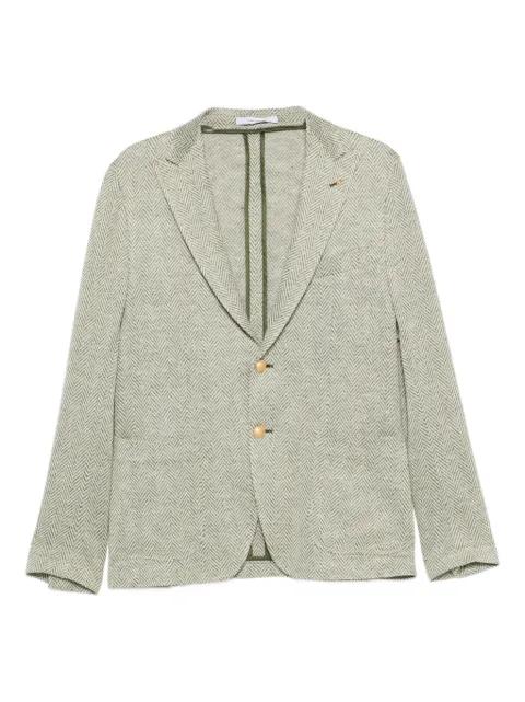 herringbone-pattern jacket by TAGLIATORE