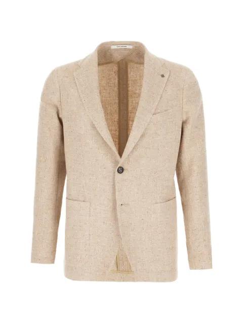 herringbone single-breasted blazer by TAGLIATORE