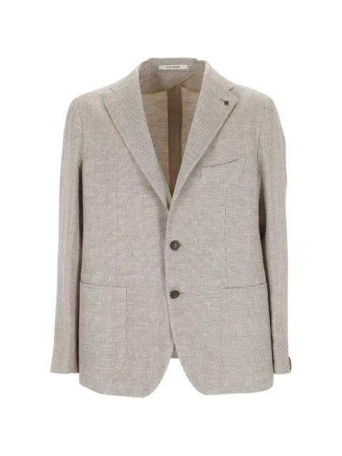 herringbone-weave blazer by TAGLIATORE