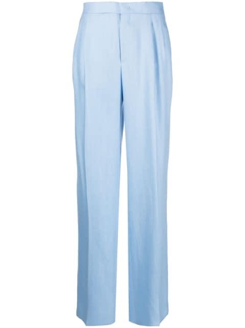 high-waisted pleated trousers by TAGLIATORE
