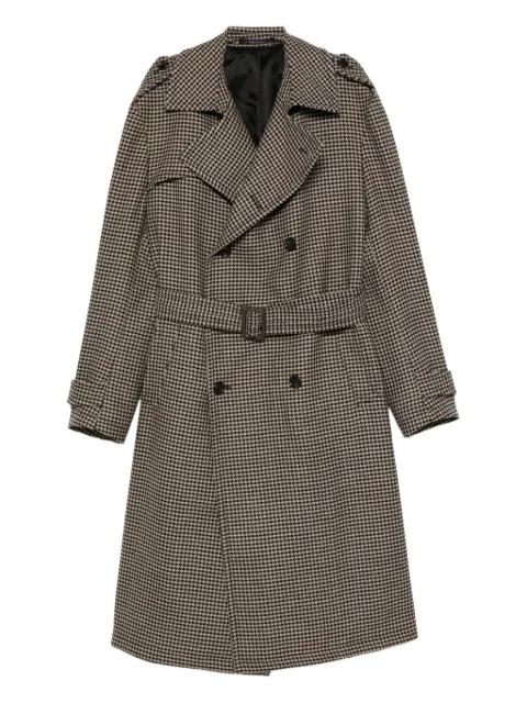 houndstooth double-breasted coat by TAGLIATORE