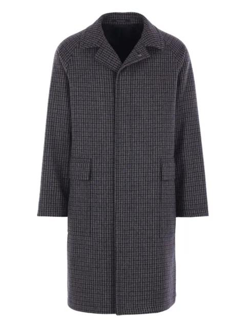 houndstooth-pattern coat by TAGLIATORE
