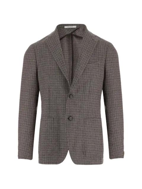 houndstooth-pattern wool blazer by TAGLIATORE