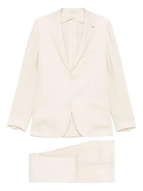 linen two-button suit by TAGLIATORE