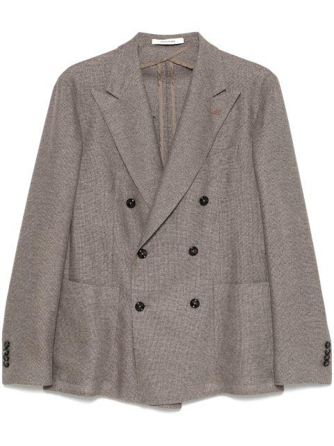 mélange-effect blazer by TAGLIATORE