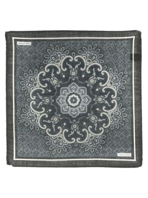 medallion-print pocket scarf by TAGLIATORE