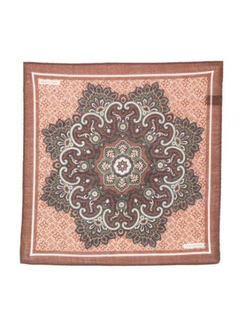 medallion-print pocket scarf by TAGLIATORE