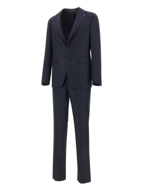 narrow-lapels wool suit by TAGLIATORE