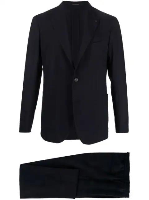 notched-lapel single-breasted suit by TAGLIATORE