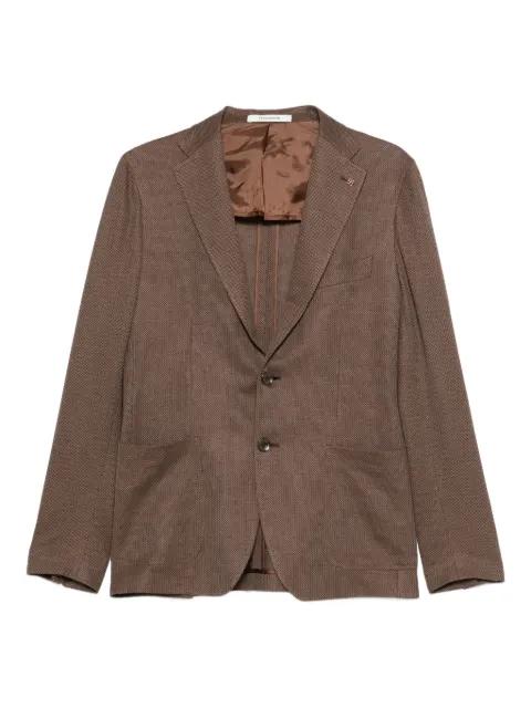 notched-lapel two-button blazer by TAGLIATORE