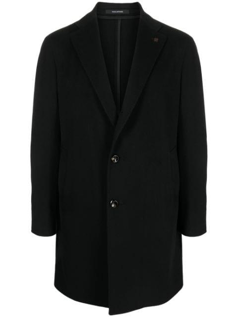 notched-lapels single-breasted coat by TAGLIATORE