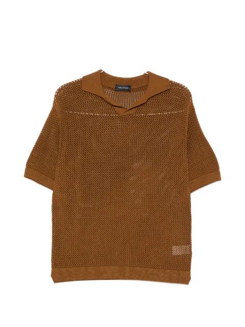 open knit T-shirt by TAGLIATORE