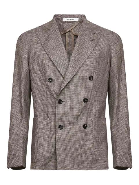 peak-lapel double-breasted blazer by TAGLIATORE