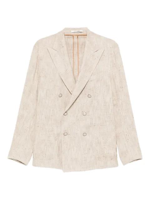 peak-lapel double-breasted blazer by TAGLIATORE