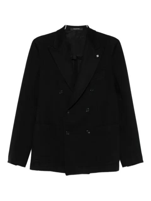 peak-lapel double-breasted blazer by TAGLIATORE