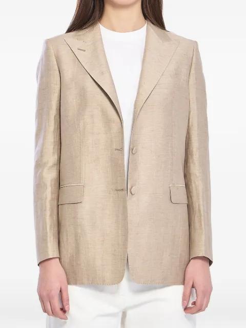 peak-lapel single-breasted blazer by TAGLIATORE