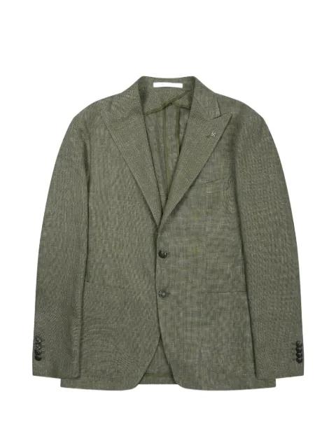 peak-lapel single-breasted blazer by TAGLIATORE