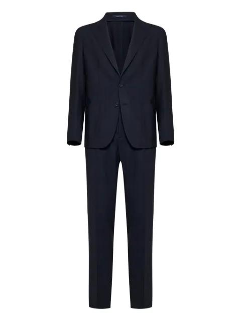 peak-lapels drawstring suit by TAGLIATORE