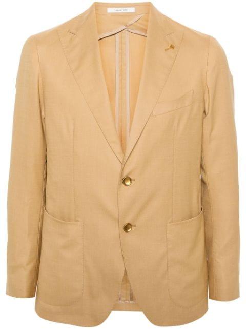 peak-lapels single-breasted blazer by TAGLIATORE
