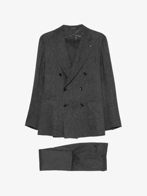 pin-lapel double-breasted suit by TAGLIATORE