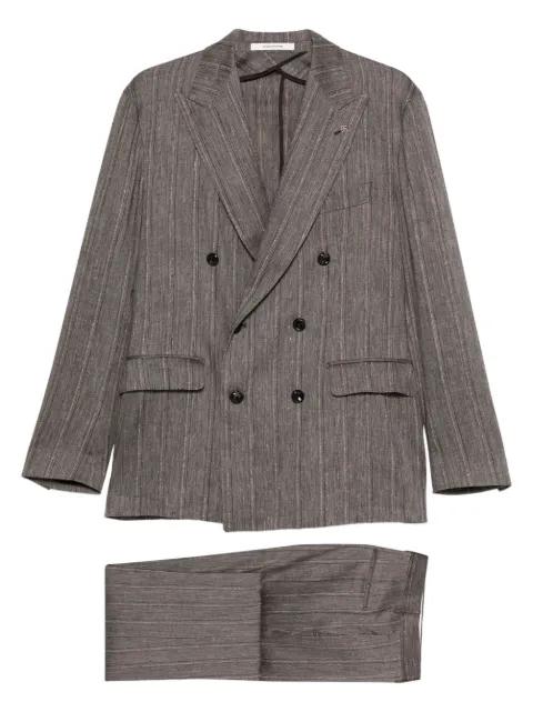pinstripe double-breasted blazer by TAGLIATORE