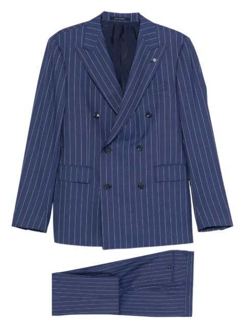 pinstripe double-breasted suit by TAGLIATORE