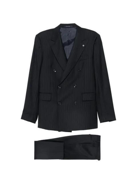 pinstripe double-breasted suit by TAGLIATORE