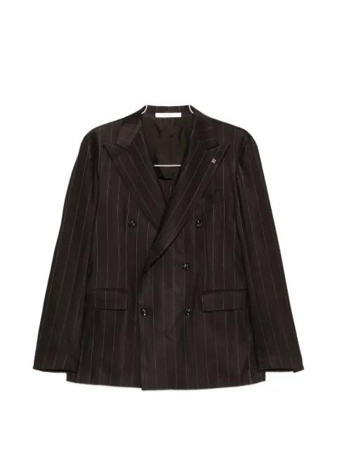 pinstripe double-breasted suit by TAGLIATORE