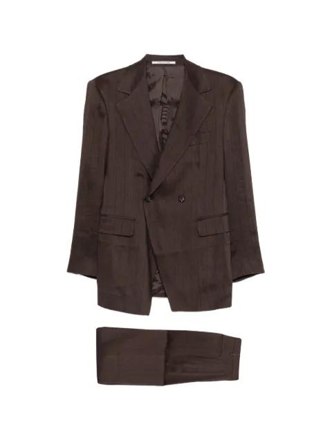 pinstripe double-breasted suit by TAGLIATORE