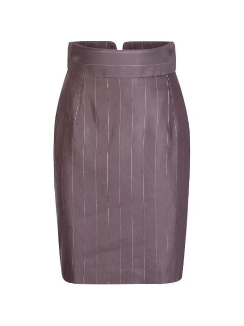 pinstripe pencil skirt by TAGLIATORE