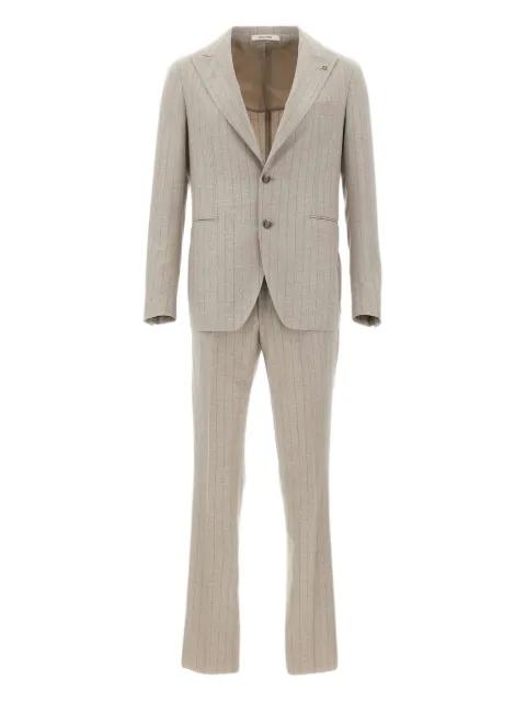 pinstripe single-breasted suit by TAGLIATORE