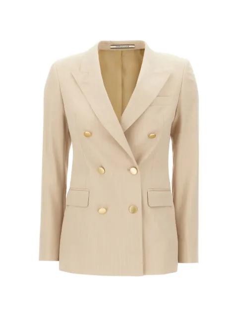 pinstriped double-breasted blazer by TAGLIATORE