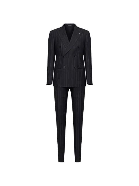pinstriped double-breasted suit by TAGLIATORE