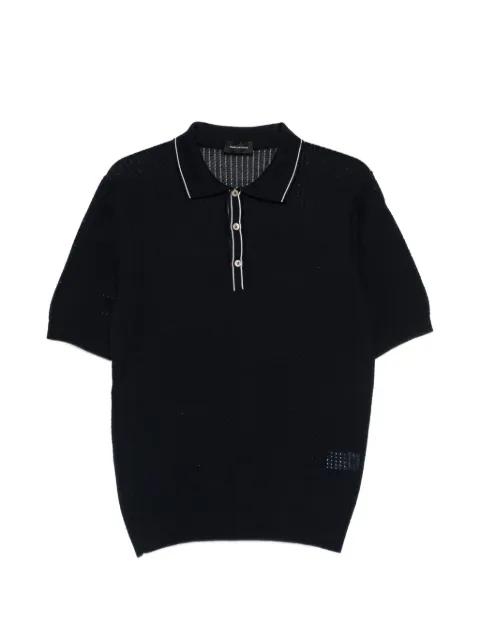 piped polo shirt by TAGLIATORE