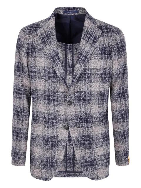 plaid single-breasted jacket by TAGLIATORE