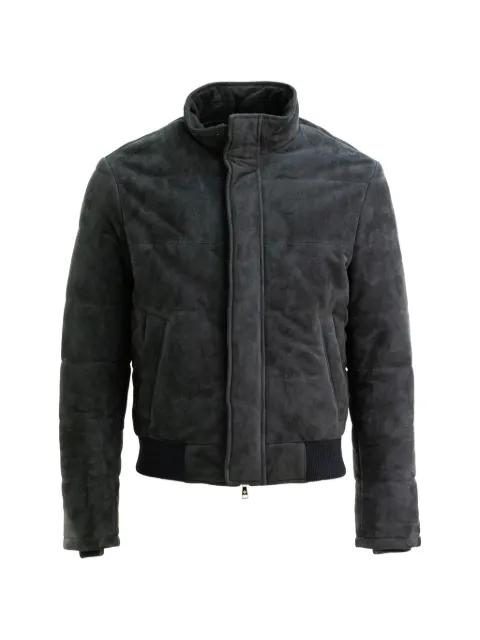 quilted suede jacket by TAGLIATORE