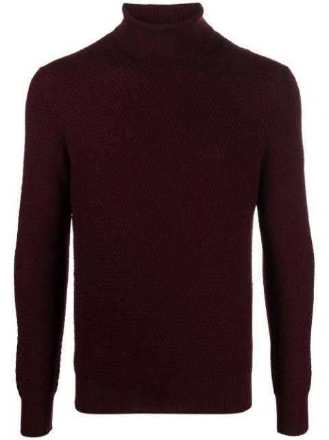 roll neck virgin wool jumper by TAGLIATORE
