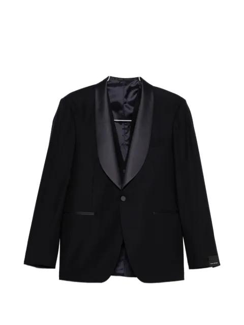 satin-trim suit (set of three) by TAGLIATORE