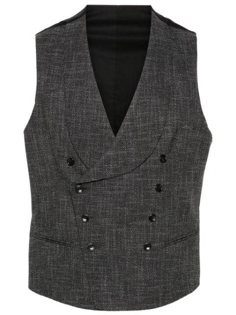 shawl-lapels double-breasted waistcoat by TAGLIATORE