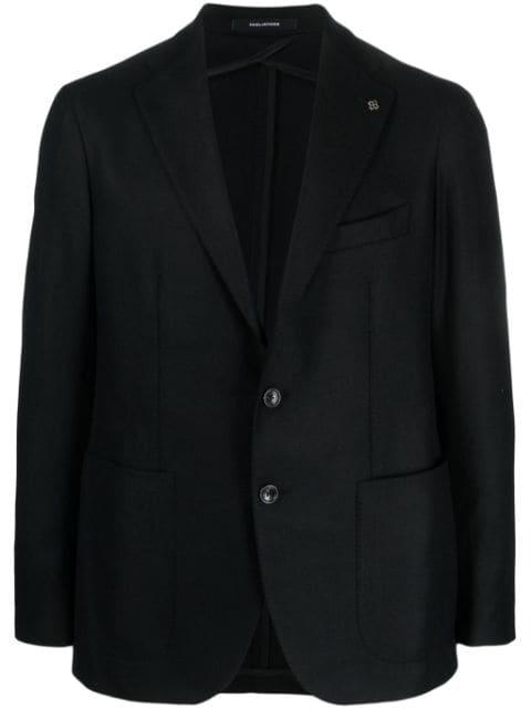 single-breasted appliqué-detail blazer by TAGLIATORE