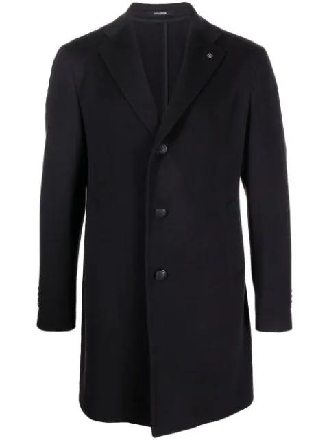 single-breasted cashmere coat by TAGLIATORE