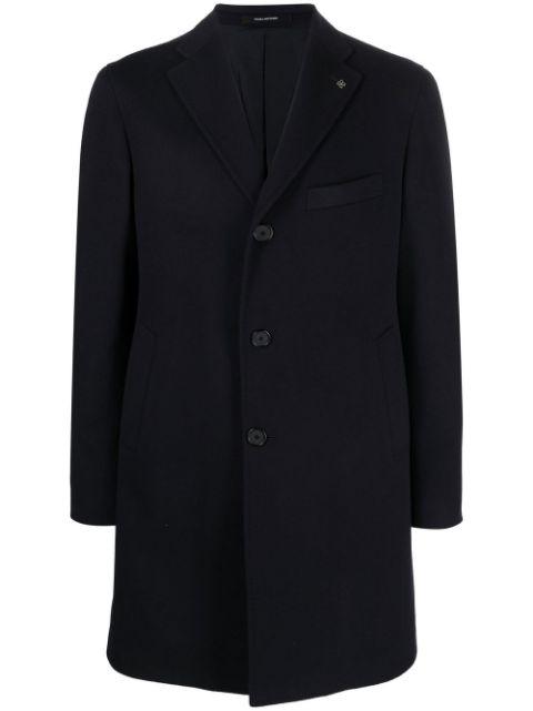 single-breasted cashmere coat by TAGLIATORE