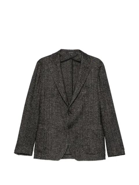 single-breasted herringbone blazer by TAGLIATORE
