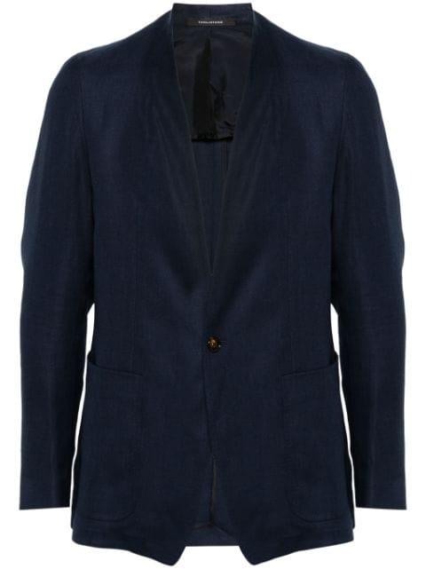 single-breasted linen blazer by TAGLIATORE