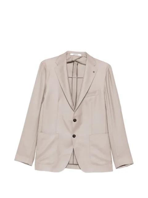 single-breasted patch-pocket blazer by TAGLIATORE