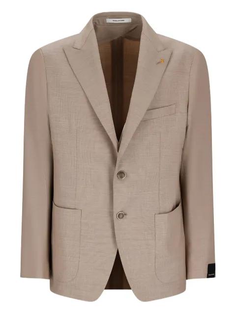 single-breasted patch-pocket jacket by TAGLIATORE