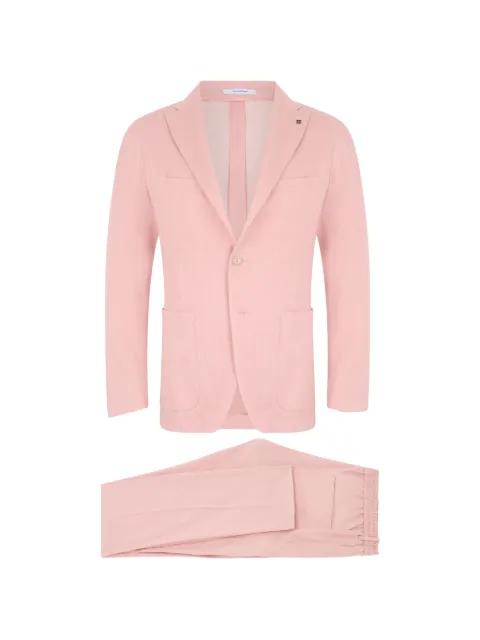 single-breasted patch-pocket suit by TAGLIATORE