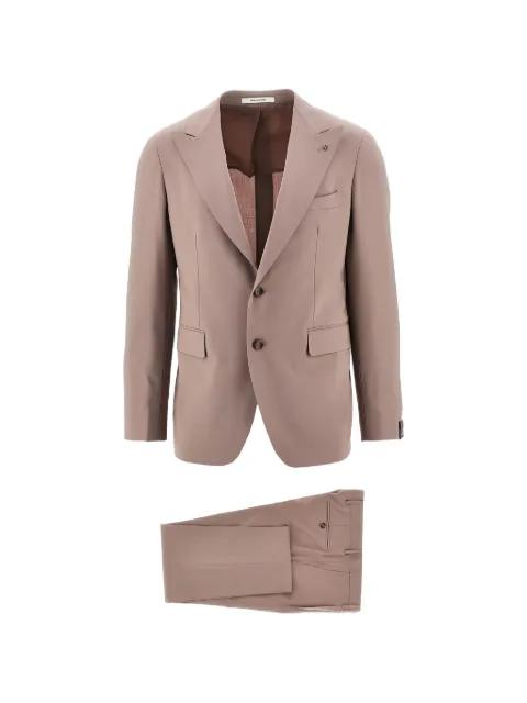 single-breasted peak-lapel suit by TAGLIATORE